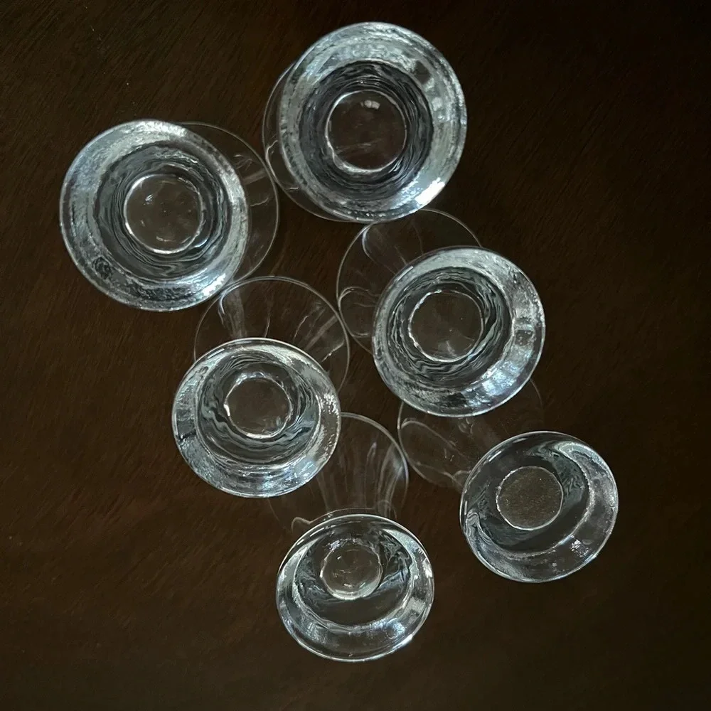 Set of 6 vintage Ikea shot cordial glasses Barware drinkware in EUC